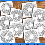 holly jolly wreaths coloring book by happy colorist