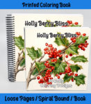 holly berry bliss coloring book by happy colorist