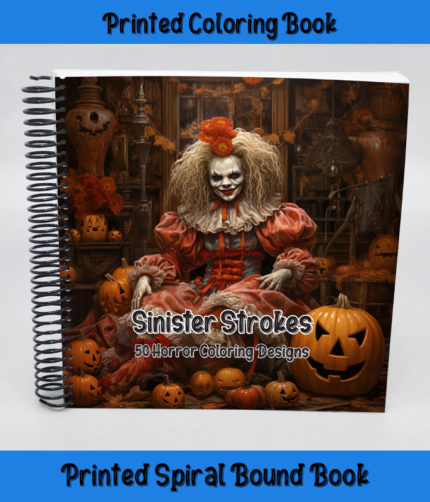 sinister strokes coloring book by happy colorist
