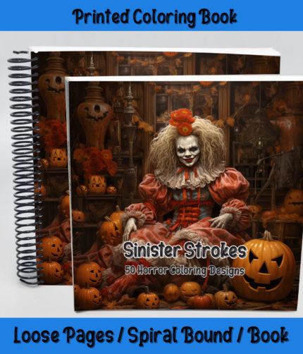 sinister strokes coloring book by happy colorist