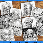 sinister strokes coloring book by happy colorist