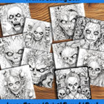 sinister strokes coloring book by happy colorist