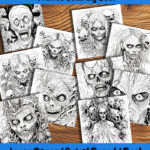sinister strokes coloring book by happy colorist