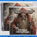 Dark Side of Yuletide coloring book by happy colorist