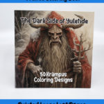 Dark Side of Yuletide coloring book by happy colorist