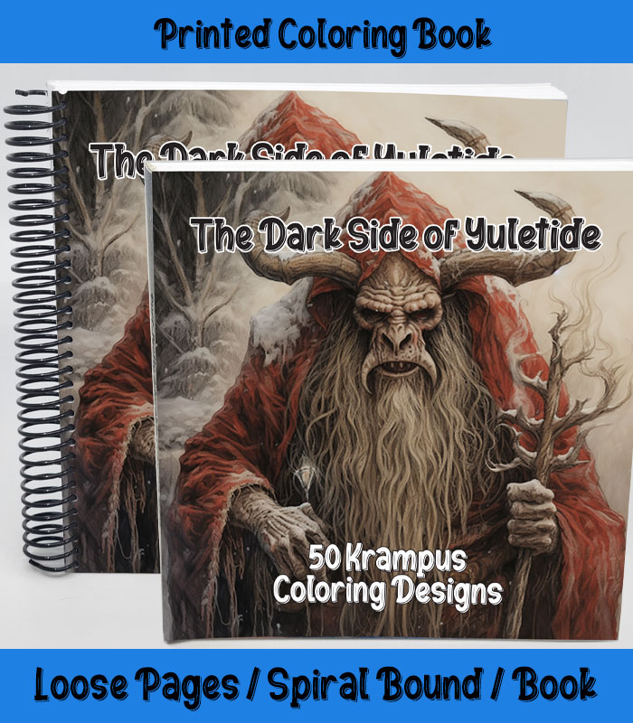 The Dark Side of Yuletide Coloring Book - The Happy Colorist