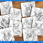 Dark Side of Yuletide coloring book by happy colorist
