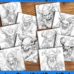 Dark Side of Yuletide coloring book by happy colorist
