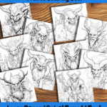 Dark Side of Yuletide coloring book by happy colorist