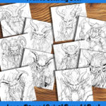 Dark Side of Yuletide coloring book by happy colorist