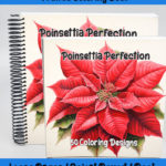 poinsettia perfection coloring book by happy colorist