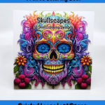 skullscapes coloring book by happy colorist
