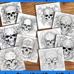 skullscapes coloring book by happy colorist