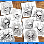 skullscapes coloring book by happy colorist
