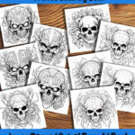 skullscapes coloring book by happy colorist