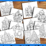 Deck the Trees coloring book by happy colorist