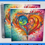 Heart Impressions coloring book by Happy Colorist