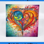 Heart Impressions coloring book by Happy Colorist