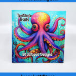 Tentacle Trails coloring book by Happy Colorist