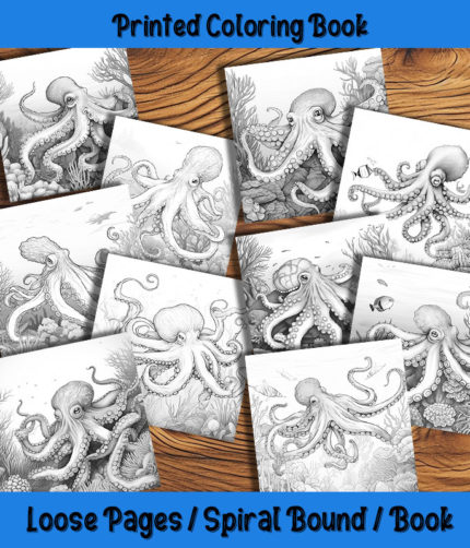Tentacle Trails coloring book by Happy Colorist