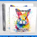 hop & harmony bunny coloring book by happy colorist