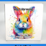 hop & harmony bunny coloring book by happy colorist