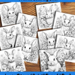 hop & harmony bunny coloring book by happy colorist