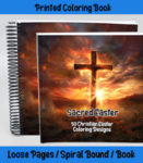 sacred easter coloring book by happy colorist