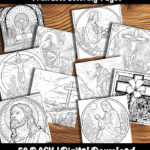 christian easter coloring pages by Happy Colorist