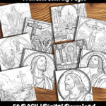 christian easter coloring pages by Happy Colorist