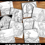 christian easter coloring pages by Happy Colorist