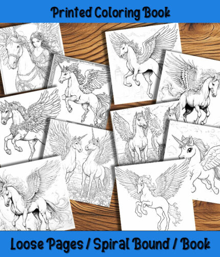 Winged Majesty Coloring Book by Happy Colorist