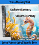 Seahorse Serenity Coloring Book by Happy Colorist