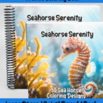 Seahorse Serenity Coloring Book by Happy Colorist