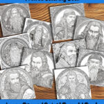 Celtic Battle Brothers coloring book by happy colorist