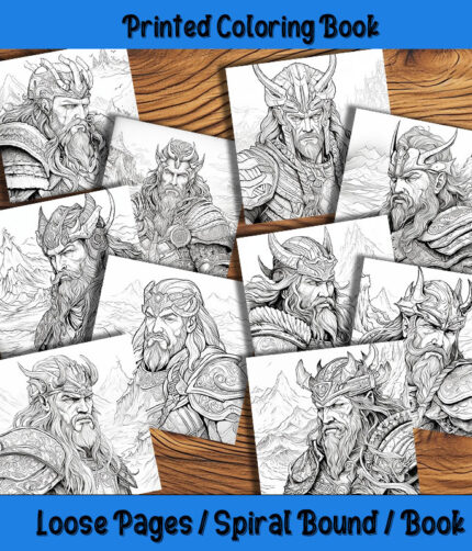 Celtic Battle Brothers coloring book by happy colorist