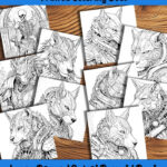 Claws and Steel coloring book by Happy Colorist
