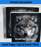 Wolves of the Wild Coloring Book by Happy Colorist