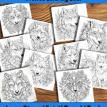 Wolves of the Wild Coloring Book by Happy Colorist